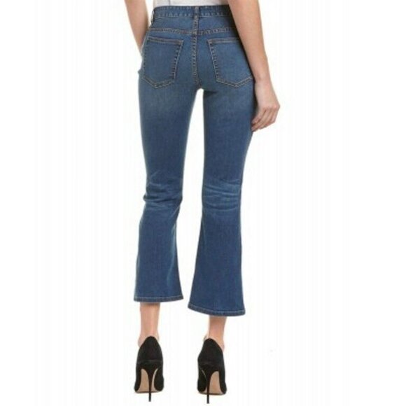 EVINT Solana ED1112 Crop Denim JEANS Flarge Leg ( 28 )